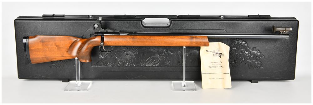 Lot 543: Anschütz 1411 Match 54 Bolt Action Target Rifle .22 Long Rifle with Heavy Target Barrel 1964