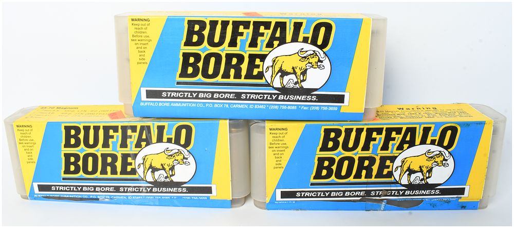 Lot 571: A Lot of 60 Rounds of Buffalo Bore Item 8 B .45-70 Magnum Ammunition