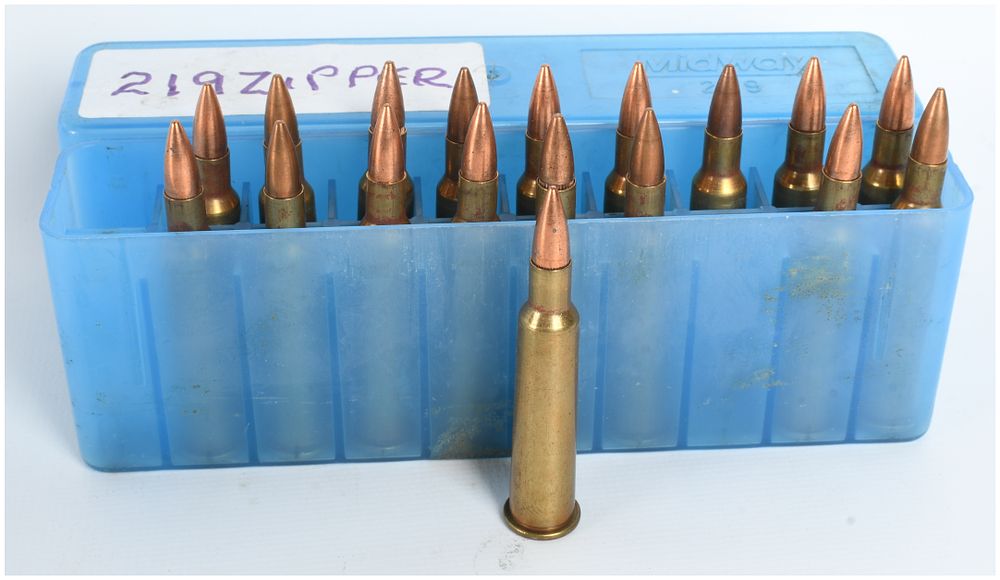Lot 1096: A Lot of 18 Rounds of Remanufactured .219 Zipper Centerfire Rifle Ammunition