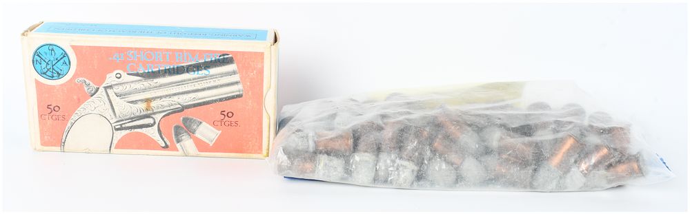 Lot 1213: A Lot of 70 Navy Arms Co. .41 Short Rimfire Cartridges