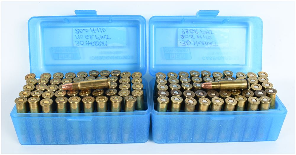 Lot 1276: A Lot of 100 Rounds of Remanufactured .30 Herrett Centerfire Rifle Ammunition