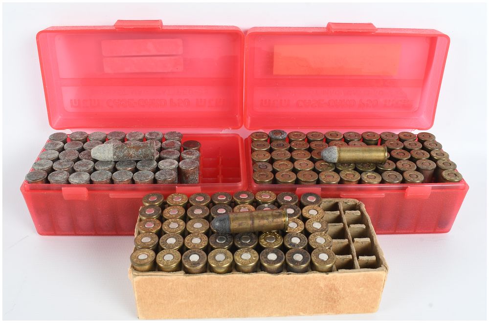 Lot 1303: A Lot of 130 Rounds of Winchester and Remington-UMC .38 Long Colt Ammunition