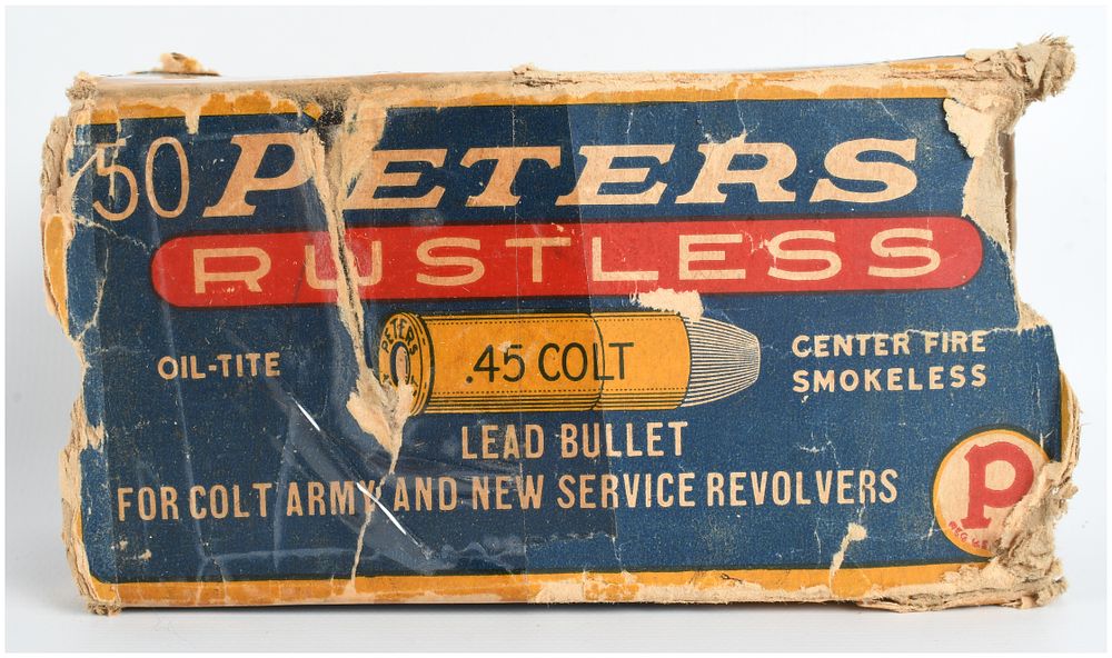 Lot 1468: Peters Rustless Ammunition .45 Colt 40 Rounds
