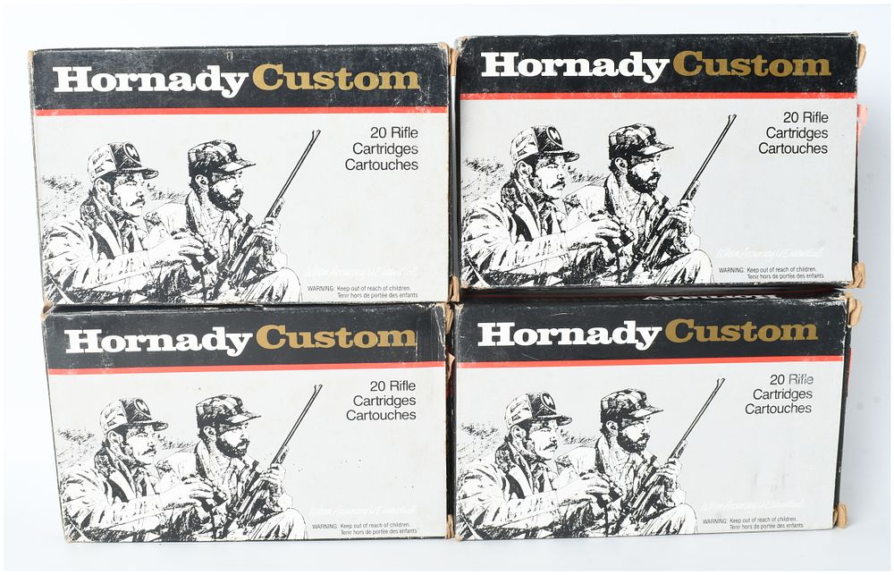 Lot 1540: A Lot of 60 Hornady Custom .450 Marlin Cartridges and 20 Empty Brass Casings
