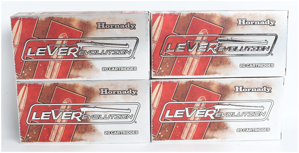 Lot 7: Hornady LEVERevolution Rifle Ammunition .348 Winchester 80 Rounds