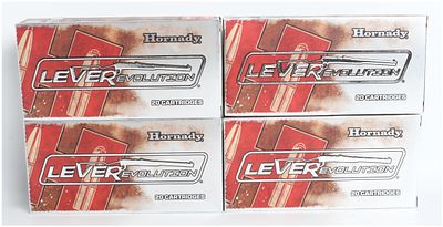 Hornady LEVERevolution Rifle Ammunition .348 Winchester 80 Rounds. This lot consists of 80 