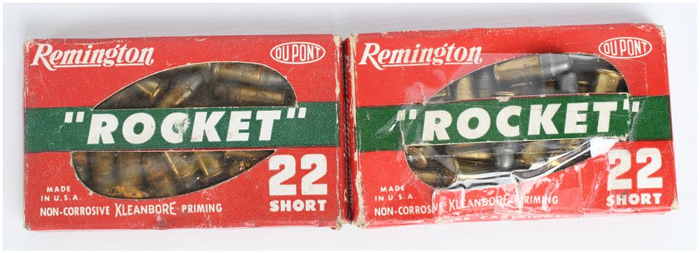 Lot 52: A Lot of 56 Rounds of Remington Rocket .22 Short Ammunition