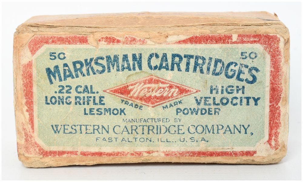 Lot 70: Western Cartridge Company Marksman Ammunition .22 Long Rifle