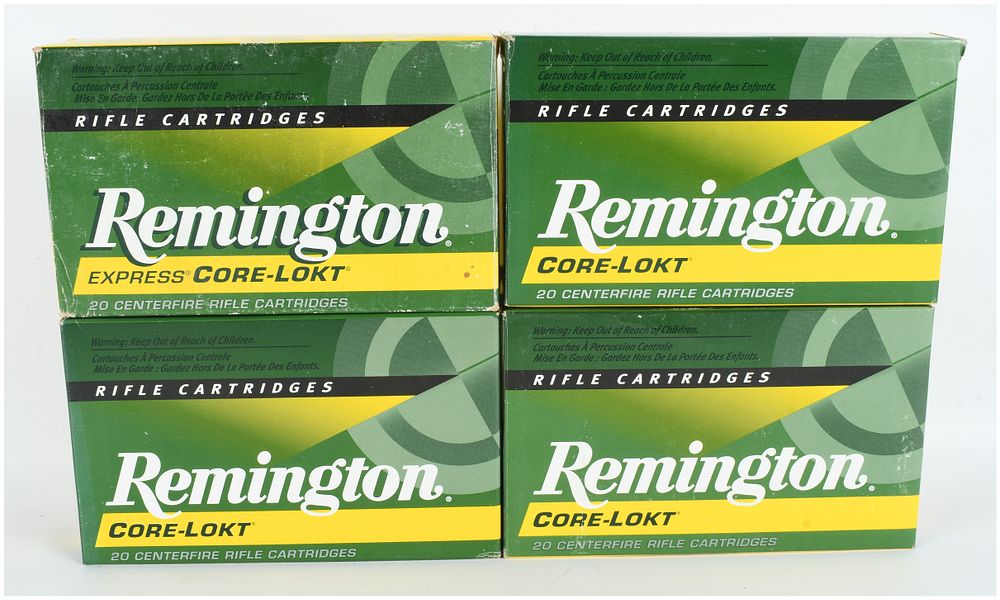 Lot 103: A Lot of 80 Rounds of Remington Core-Lokt Centerfire Rifle Ammunition .280 Remington