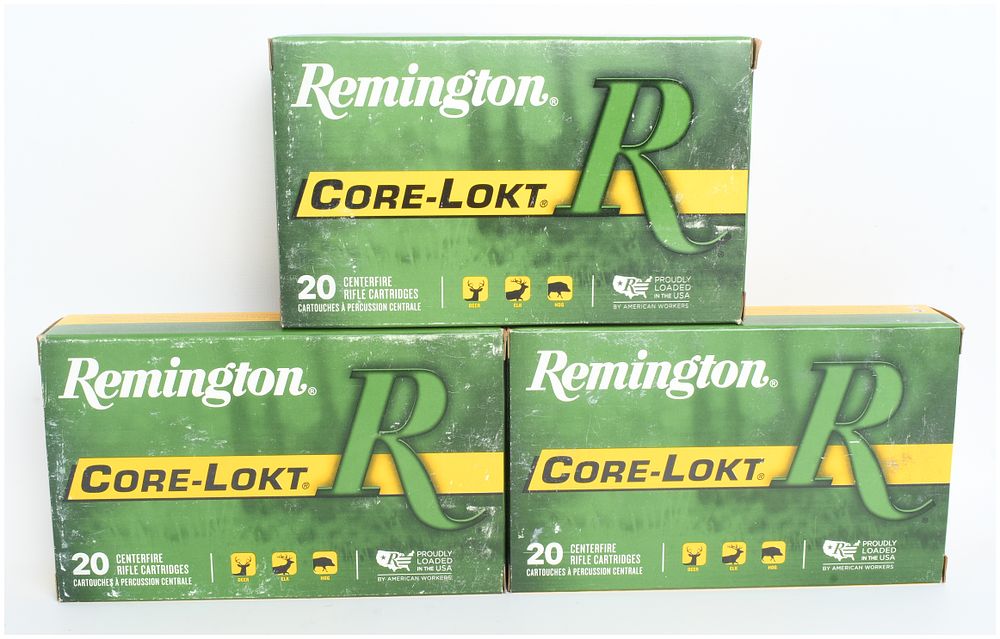 Lot 133: A Lot of 60 Rounds of Remington Core-Lokt .30-40 Krag Centerfire Rifle Ammunition