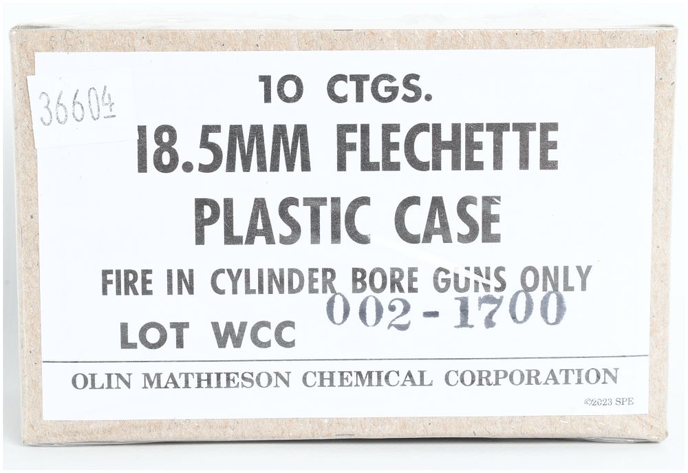 Lot 139: A Lot of 10 Olin Mathieson 18.5mm Flechette Ammunition 12 Gauge