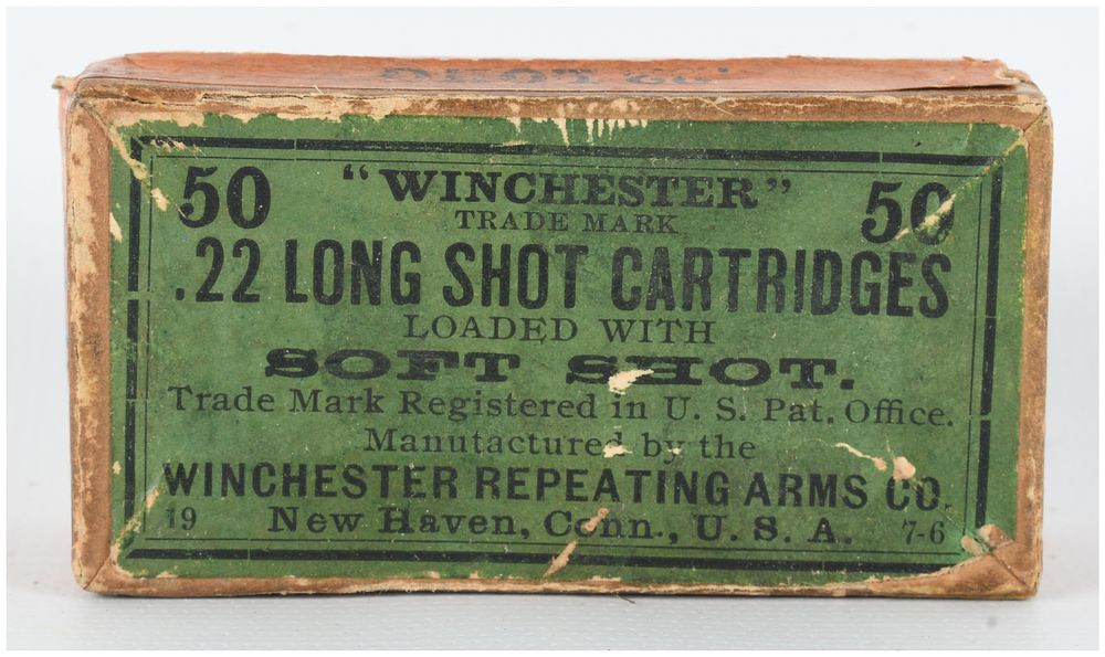 Lot 220: Winchester .22 Long Shot Ammunition .22 Long Antique