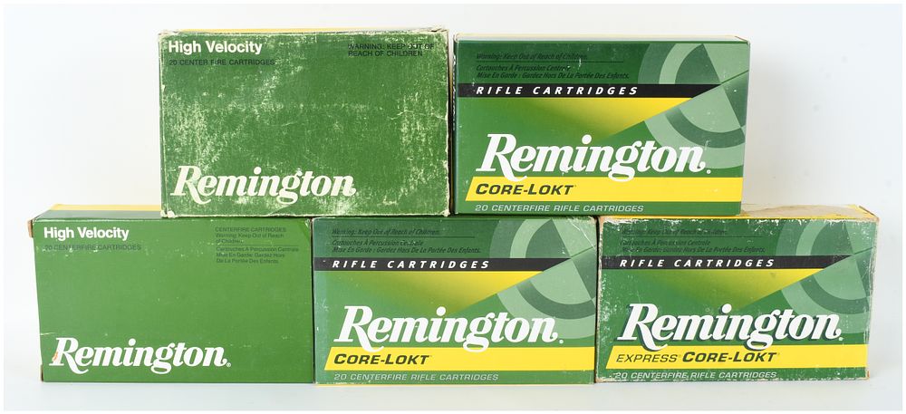 Lot 253: A Lot of 95 Remington Core-Lokt Centerfire Rifle Cartridges .280 Remington