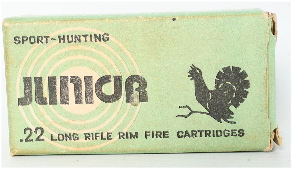 Lot 310: A Lot of 50 Klimovsk Stamping Plant Junior Sport-Hunting .22 Long Rifle Rimfire Cartridges