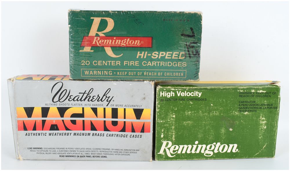 Lot 319: A Lot of 40 Live Rounds and 20 Empty Brass Casings