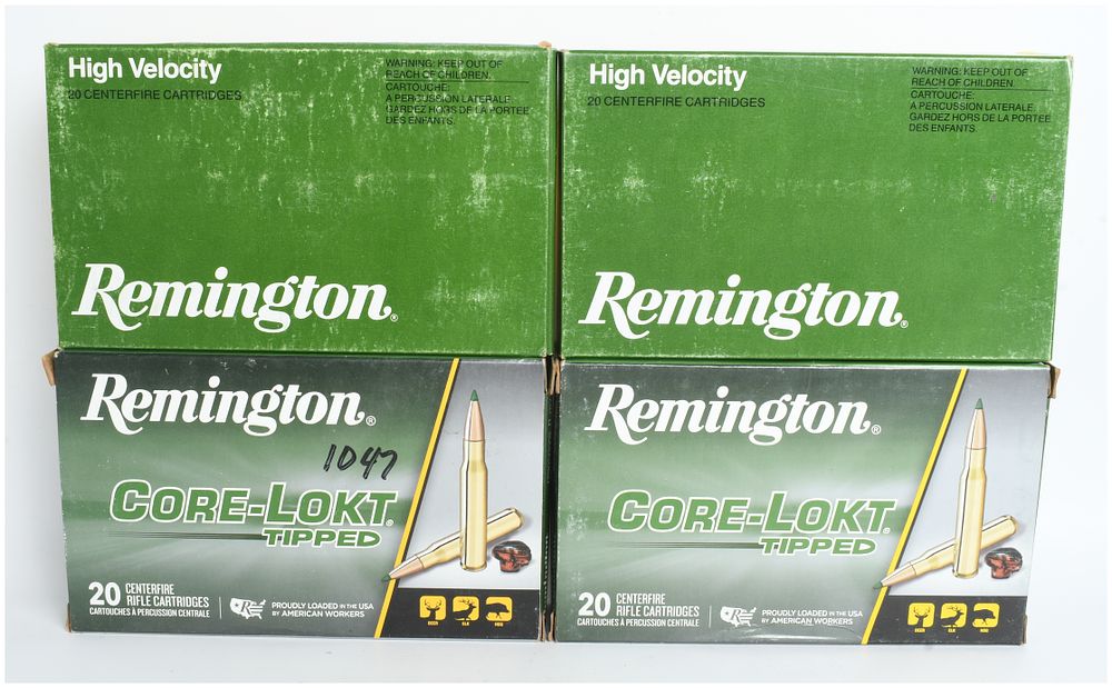 Lot 523: A Lot of 80 Rounds of Remington Core-Lokt .280 Remington Ammunition