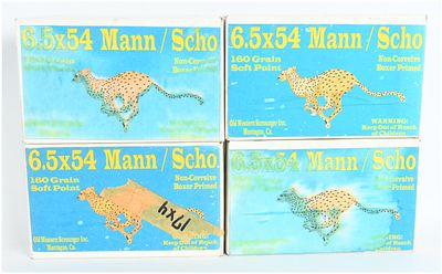 A Lot of 80 Rounds of Old Western Scrounger 6.5x54mm Mannlicher-Sch&ouml;nauer Ammunition. This lot 