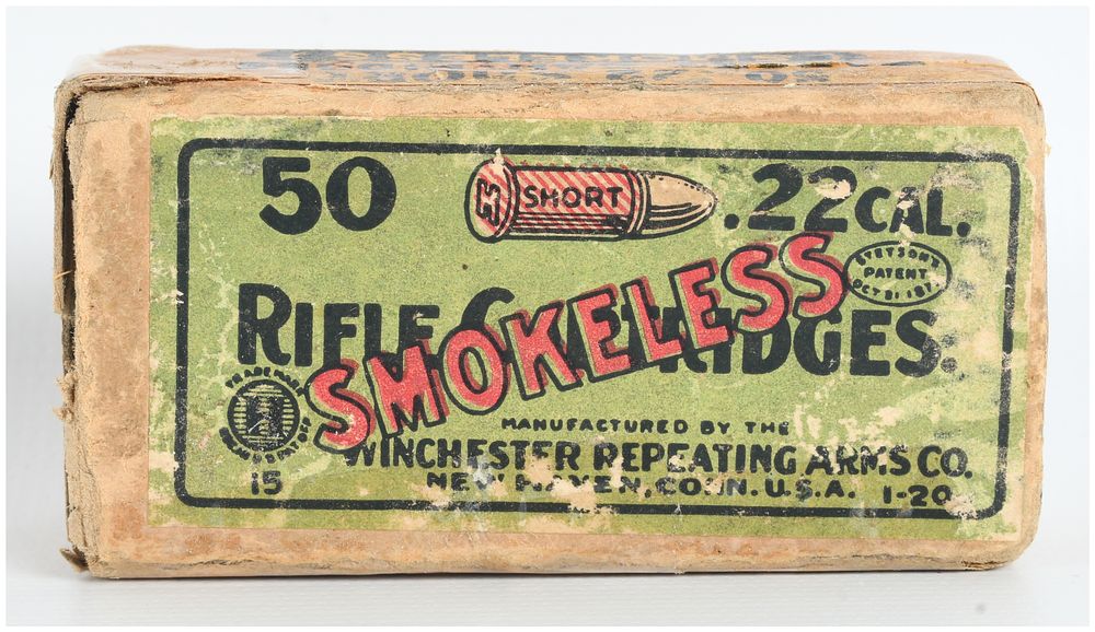 Lot 1069: Winchester .22 Short Smokeless Rifle Target Cartridges 50 Rounds