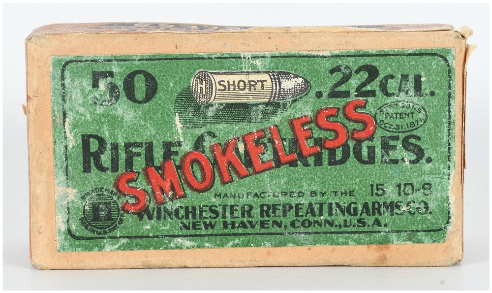 Lot 1099: A Lot of 50 Winchester .22 Short Smokeless Rifle Cartridges