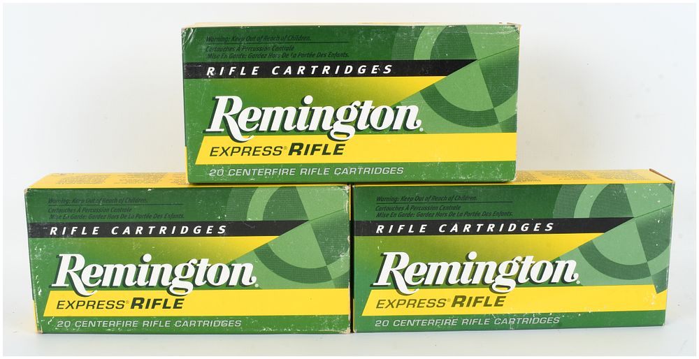 Lot 1162: A Lot of 60 Rounds of Remington Express Rifle .222 Remington Ammunition