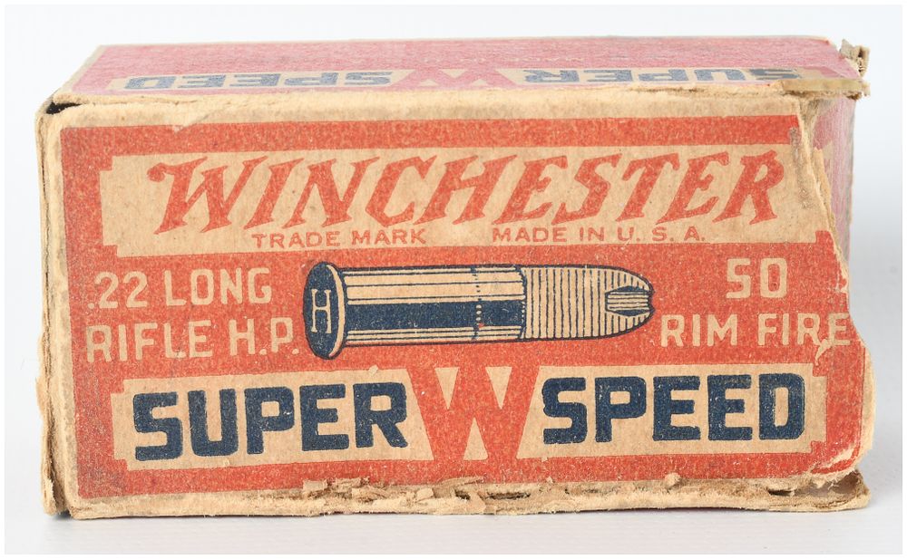 Lot 1189: Winchester Super Speed Staynless .22 Long Rifle H.P. Rimfire Ammunition Lot of 40 Rounds