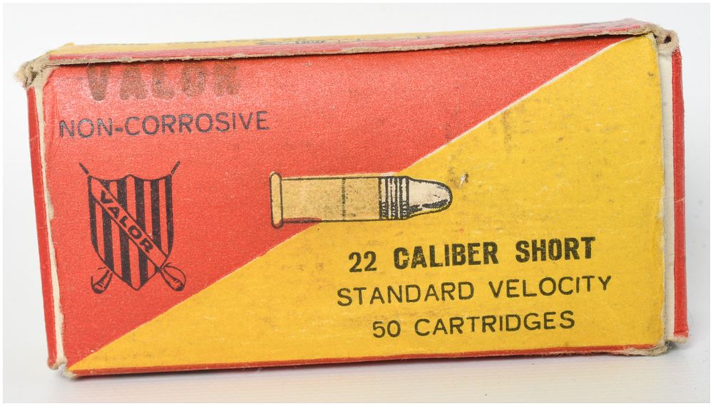 Lot 1309: A Lot of 48 Valor .22 Caliber Short Rimfire Ammunition Rounds