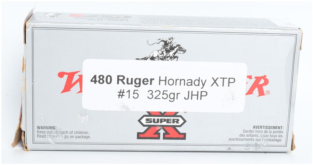 Lot 1336: A Lot of 15 Rounds of Hornady .480 Ruger Ammunition