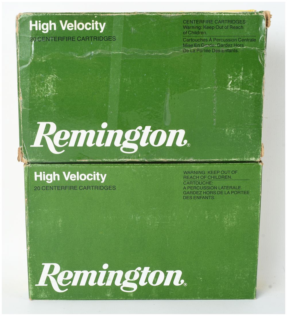 Lot 1372: A Lot of 40 Rounds of Remington High Velocity Centerfire Ammunition 30-40 Krag