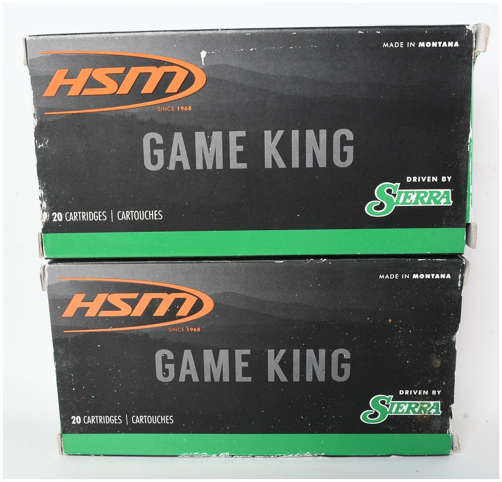Lot 1396: HSM Game King Rifle Ammunition .284 Winchester 40 Rounds