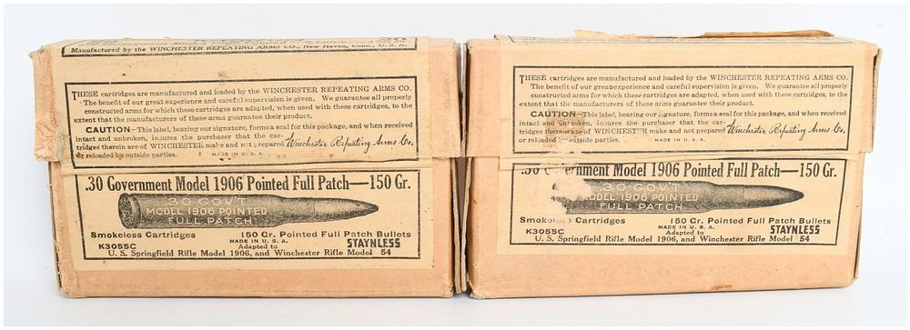 Lot 1402: A Lot of 40 Winchester .30 Government Model 1906 Ammunition .30-06 Springfield