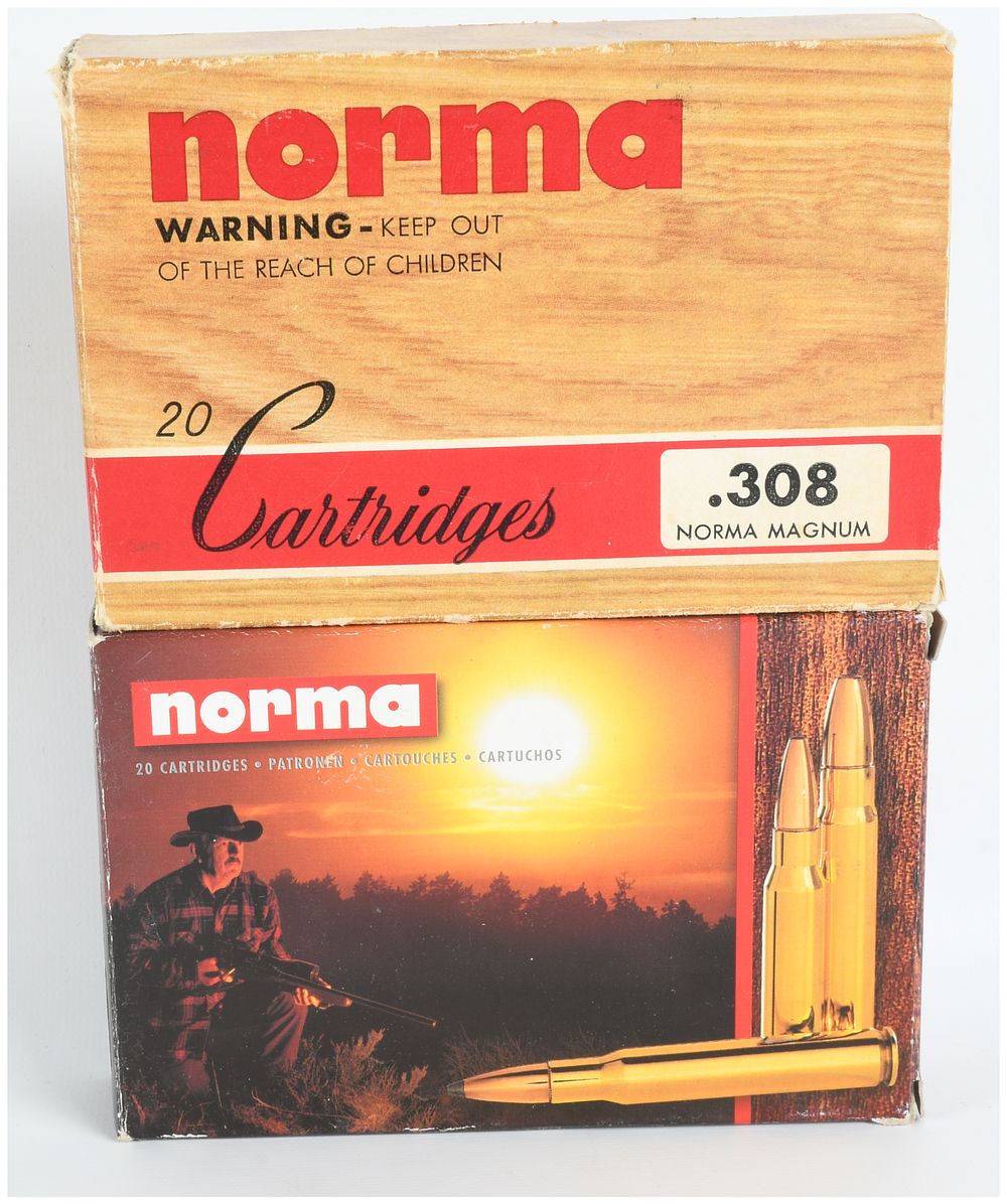 Lot 1408: A Lot of 36 Rounds of Norma .308 Norma Magnum Centerfire Ammunition