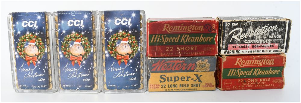 Lot 1438: A Lot of 242 Rounds of .22 LR and .22 Short Ammunition