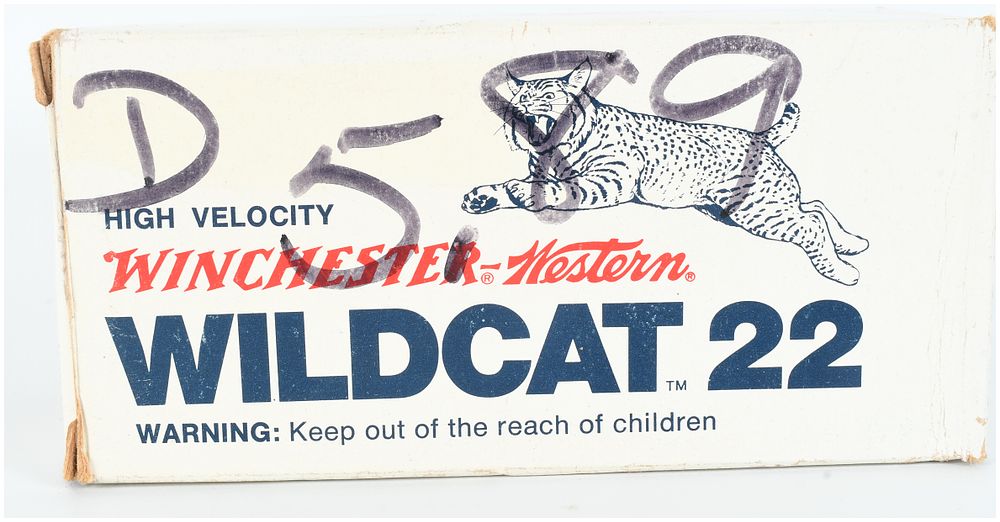 Lot 1561: A Lot of 350 Rounds Winchester Wildcat 22 High Velocity .22 Long Rifle Ammunition