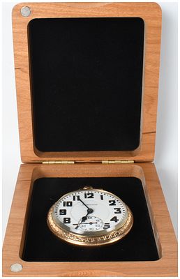 Hamilton Model 992 16 Size 21 Jewel Railroad Pocket Watch with Presentation Box. One Hamilton 