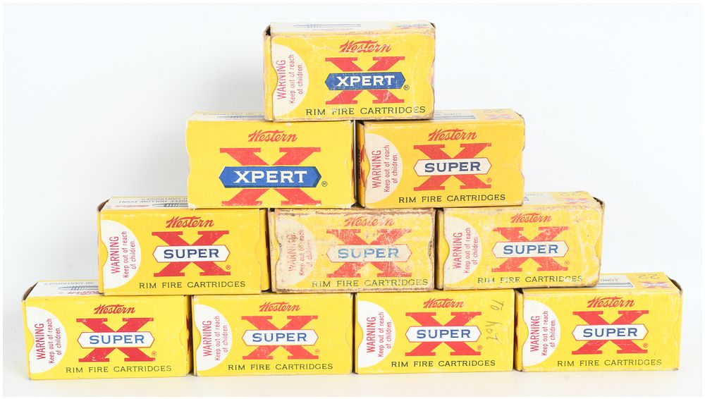 Lot 85: A Lot of 467 Rounds of Western Xpert and Super-X Rimfire Ammunition .22 Long and .22 Long Rifle