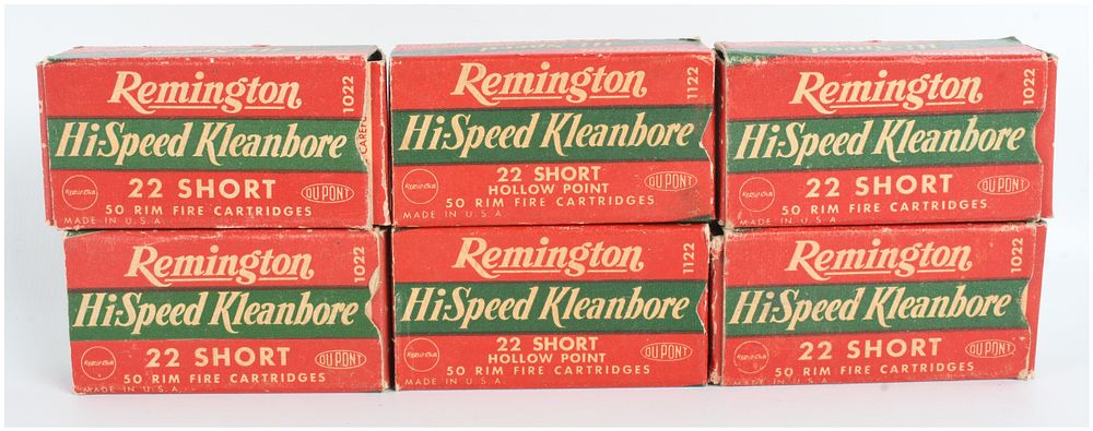 Lot 172: A Lot of 300 Rounds of Remington Hi-Speed Kleanbore .22 Short Ammunition