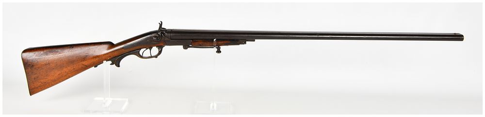 Lot 285: A. Artmann Side-By-Side Under-Lever Hammer Shotgun Antique