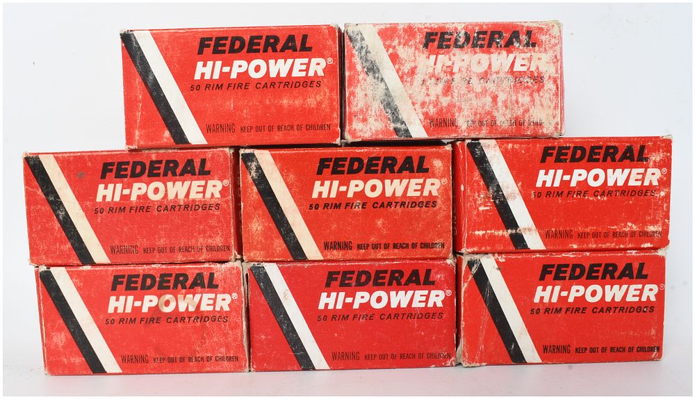 Lot 352: A Lot of 383 Rounds of Federal Hi-Power Rimfire Ammunition .22 Long Rifle