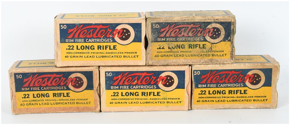 Lot 382: A Lot of 227 Rounds of Western .22 Long Rifle Ammunition