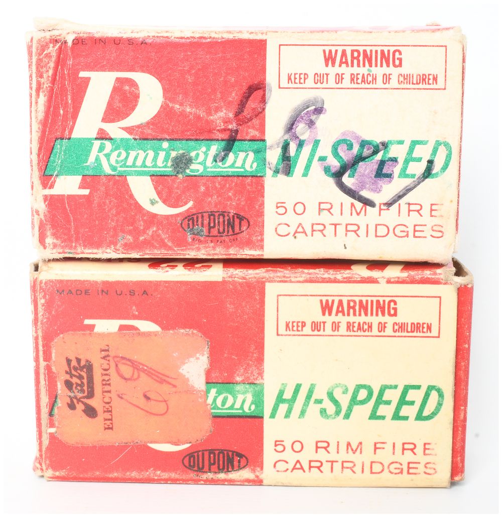 Lot 385: A Lot of 100 Rounds of Remington Hi-Speed Kleanbore Rimfire Ammunition .22 Short