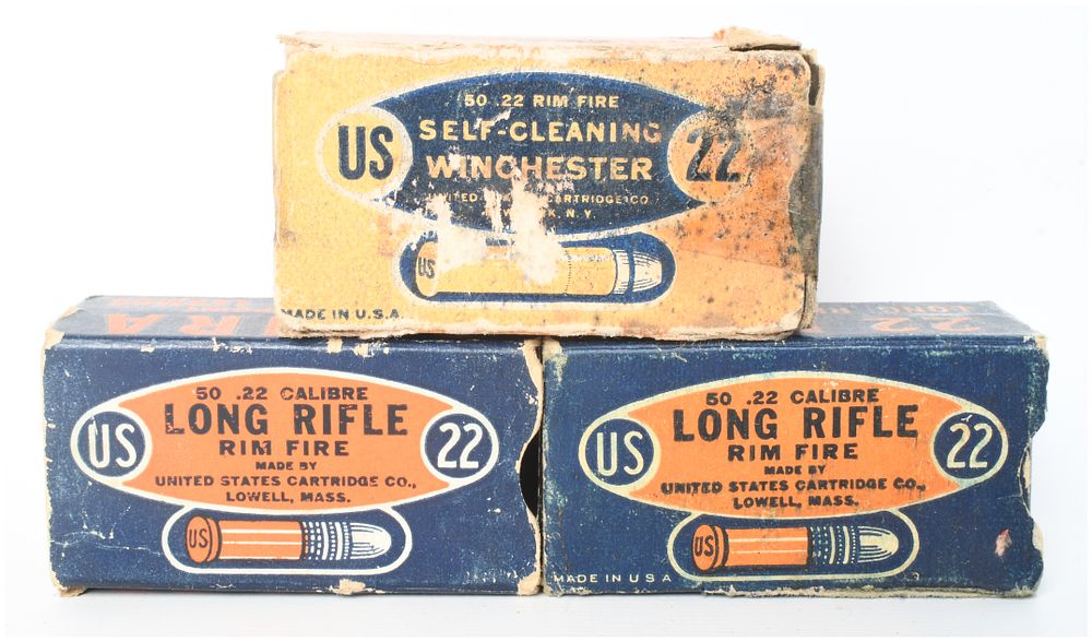 Lot 415: United States Cartridge Company .22 Rimfire Ammunition Lot of 150 Rounds