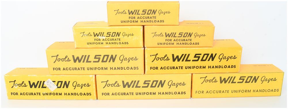 Lot 455: A Collection of 8 L.E. Wilson Handloading Dies and Tools