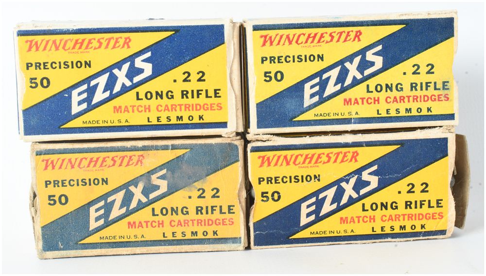 Lot 472: Winchester Precision EZXS Match Ammunition .22 Long Rifle Lot of 200 Rounds