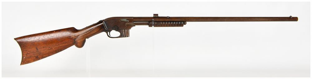 Lot 501: Savage Model 1903 Slide Action Rifle .22 S. L. & L.R. with Octagonal Barrel