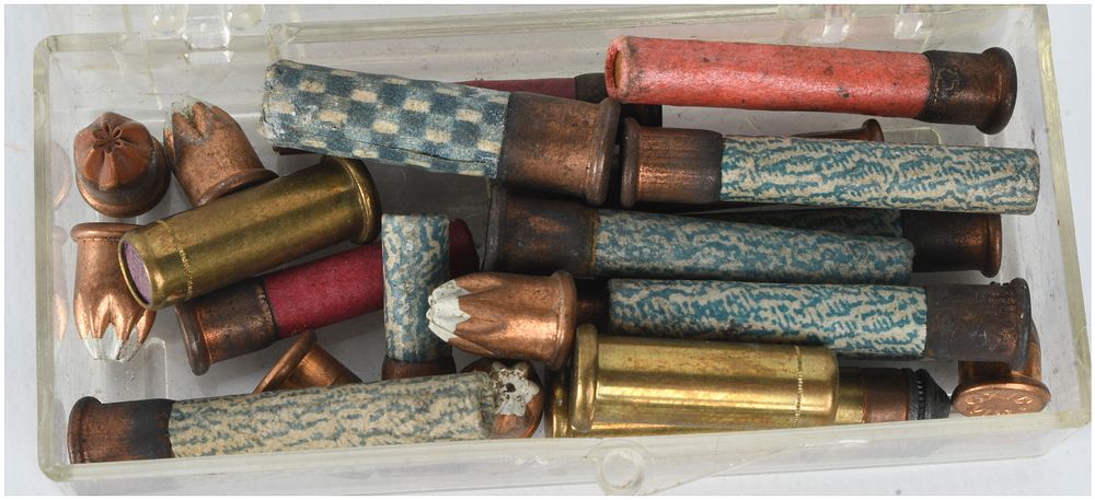 Lot 505: A Lot of 33 Rounds of Gevelot and Various Manufacturers Flobert Style Rimfire Ammunition Mixed Small Caliber