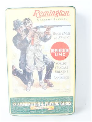 Remington Gallery Special Ammunition and Playing Card Set .22 Long Rifle 400 Rounds. This lot 