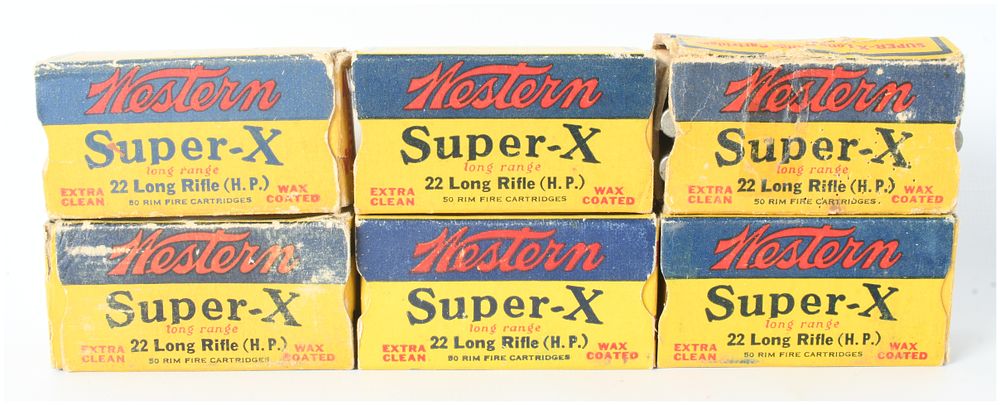 Lot 1141: A Lot of 300 Rounds Western Super-X Ammunition .22 Long Rifle
