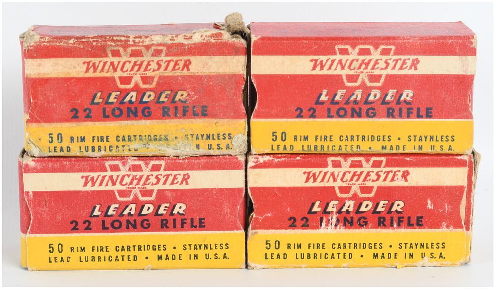 Lot 1351: A Lot of 192 Rounds of Winchester Leader .22 Long Rifle Ammunition