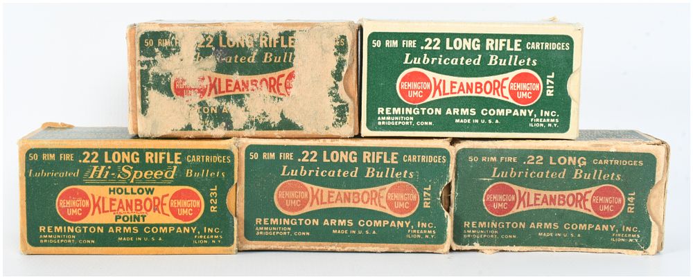 Lot 1474: A Lot of 243 Remington-UMC Kleanbore .22 Caliber Rimfire Cartridges