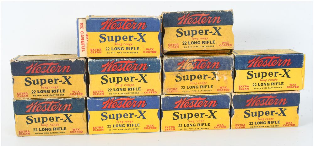 Lot 1546: Western Super-X Rimfire Ammunition .22 Long Rifle 500 Rounds